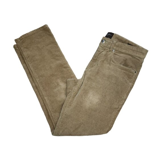 Black Brown 1826 Pants Mens 32×32 Corduroy Straight Leg Jambe Droite Brown - Picture 1 of 16